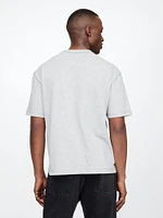 T-shirt court en tissu épais