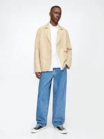 Relaxed Linen-Cotton Blazer