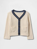 Baby V-Neck Rib Cardigan