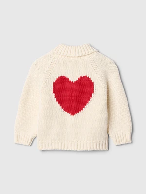 Baby Heart Shawl Cardigan