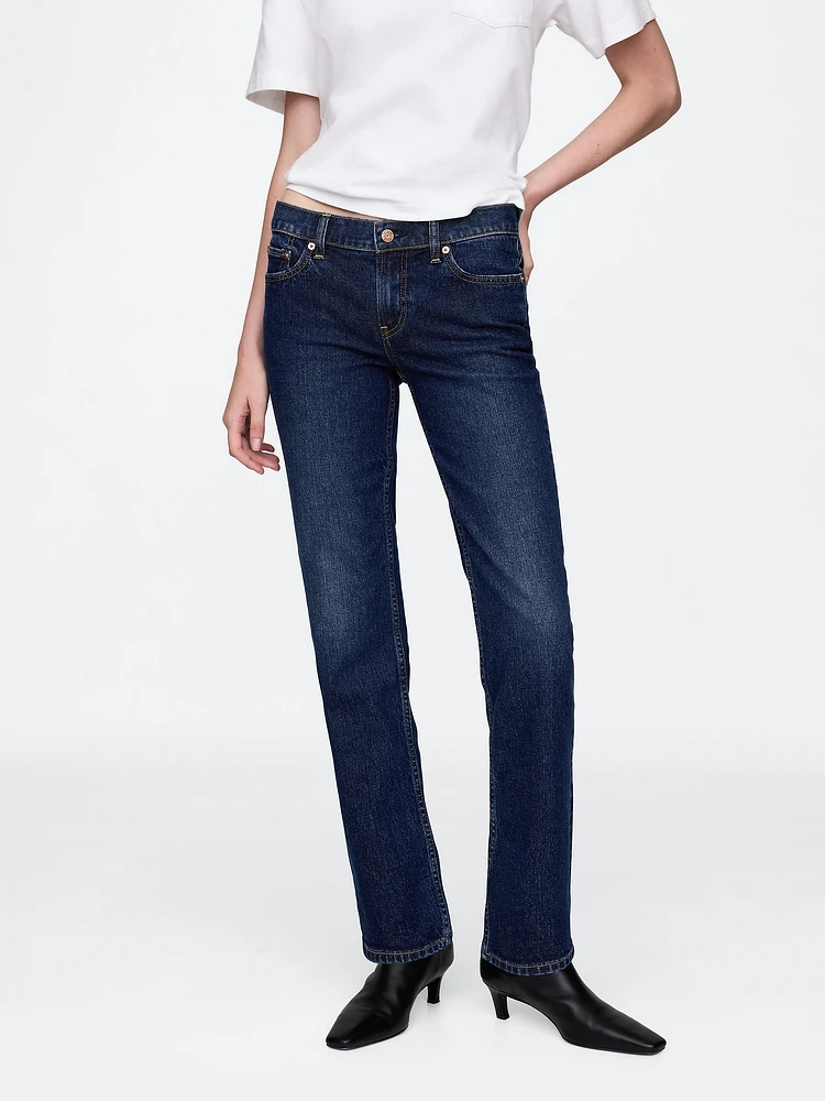 Low Rise '90s Straight Jeans