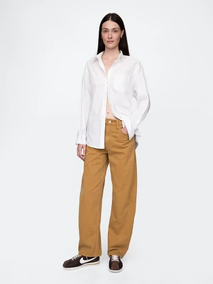 High Rise Barrel Jeans