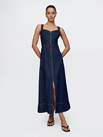 UltraSoft Denim Maxi Dress