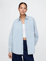 Denim Stripe Big Shirt