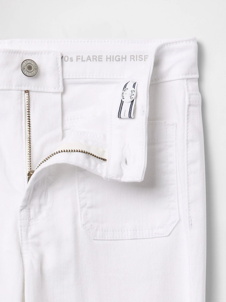 Kids High Rise '70s Flare Jeans