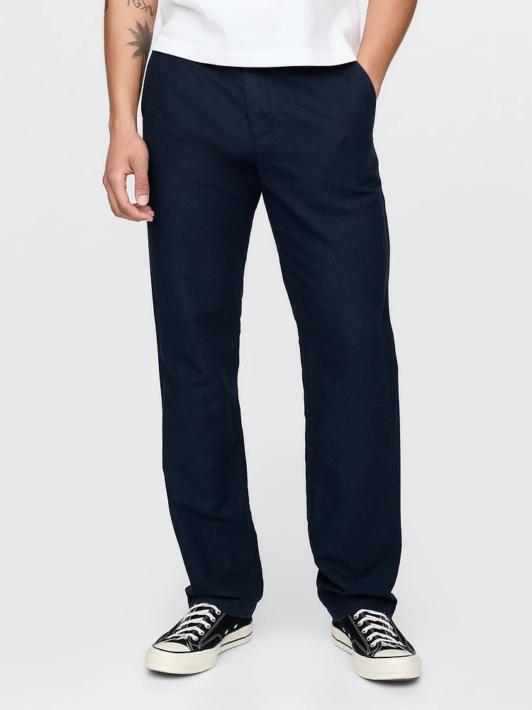 Linen-Cotton Khakis