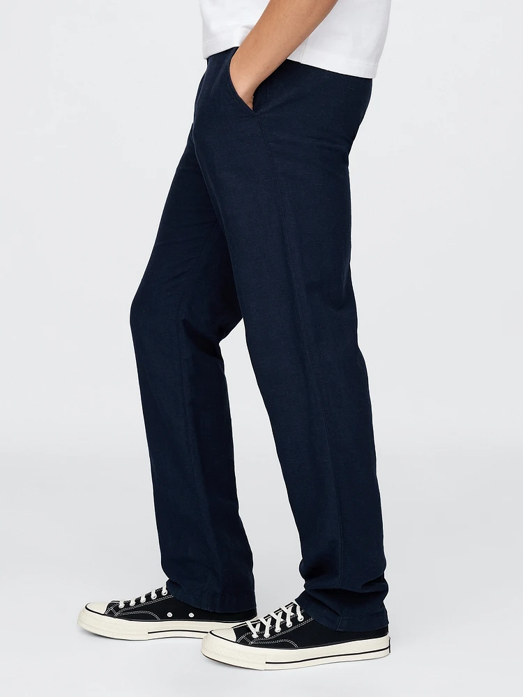 Linen-Cotton Khakis