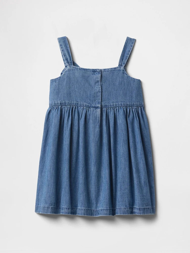 Baby & Toddler Bow Denim Dress