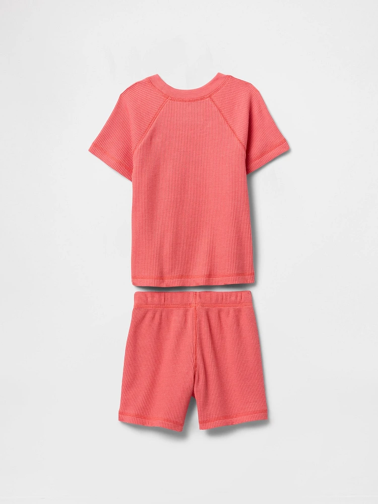 Baby & Toddler Waffle-Knit Outfit Set