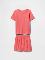 Baby & Toddler Waffle-Knit Outfit Set