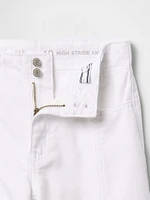 Kids High Rise Stride Wide-Leg Ankle Jeans