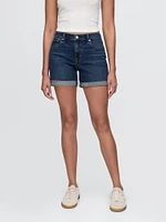 5" Mid Rise Girlfriend Denim Shorts