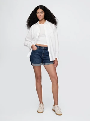 5" Mid Rise Girlfriend Denim Shorts