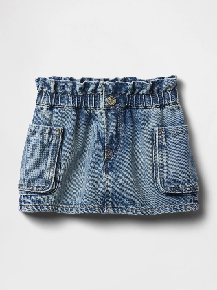 Baby & Toddler UltraSoft Denim Cargo Skort