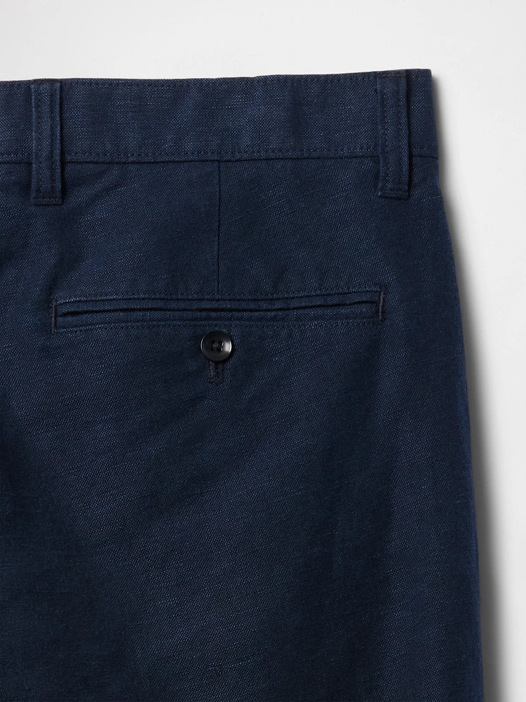 Linen-Cotton Khakis