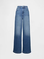 Sky High Rise Stride Wide-Leg Jeans