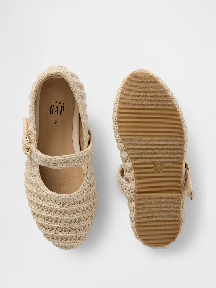 Toddler Crochet Mary Jane Flats