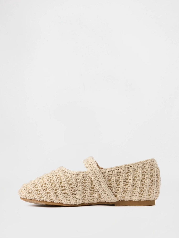 Toddler Crochet Mary Jane Flats