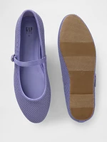 Kids Mesh Mary Jane Flats