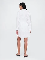Organic Cotton Poplin Mini Shirtdress