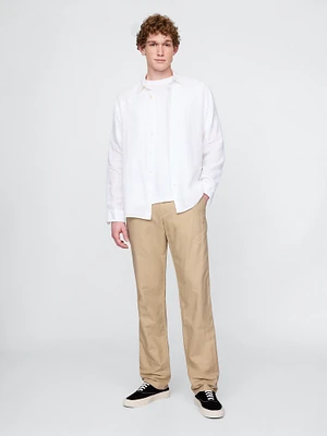 Linen-Cotton Khakis