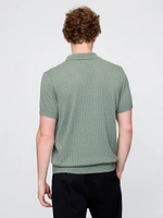 Crochet Polo Shirt