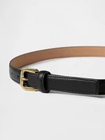 Slim Vegan Leather Belt