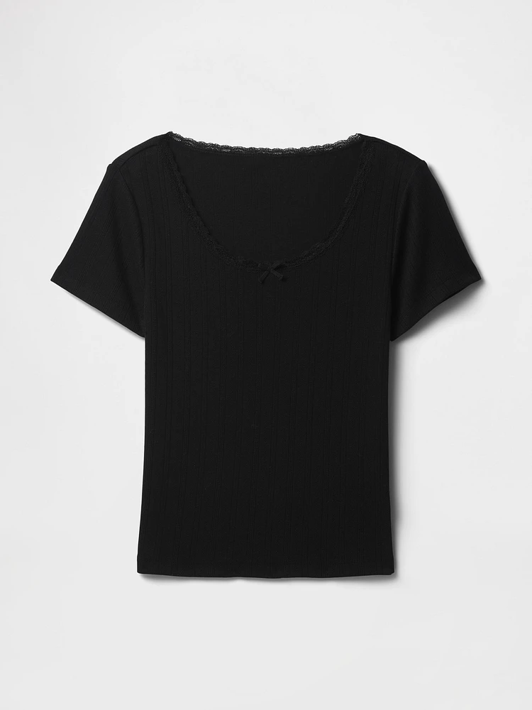 Pointelle PJ Top