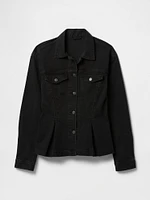Peplum Denim Jacket