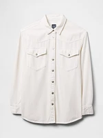 UltraSoft Denim Western Shirt Jacket