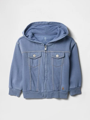 Veste à capuchon emblématique Vintage doux pour Bébé et Tout-petit