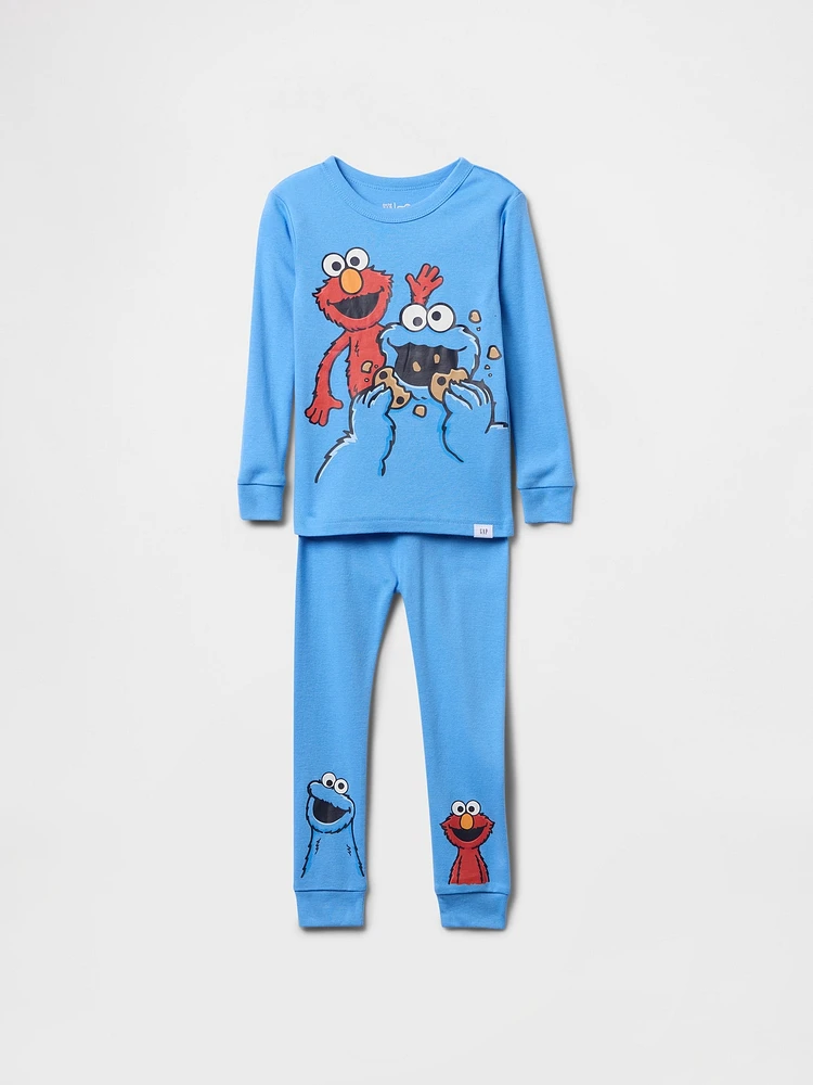 Pyjama Sesame Street en coton biologique brossé pour Bébé et Tout-petit
