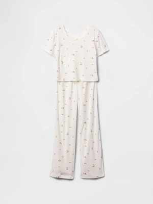 Kids Recycled Pointelle PJ Set