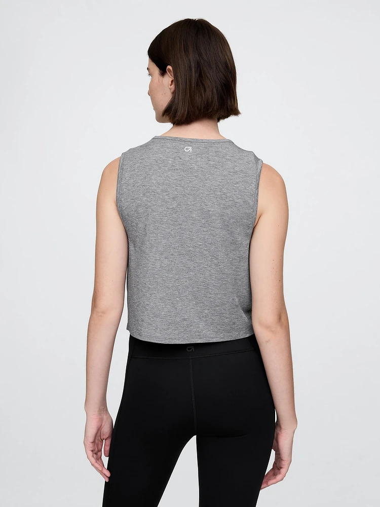 GapFit Breathe Crop Muscle Tank Top