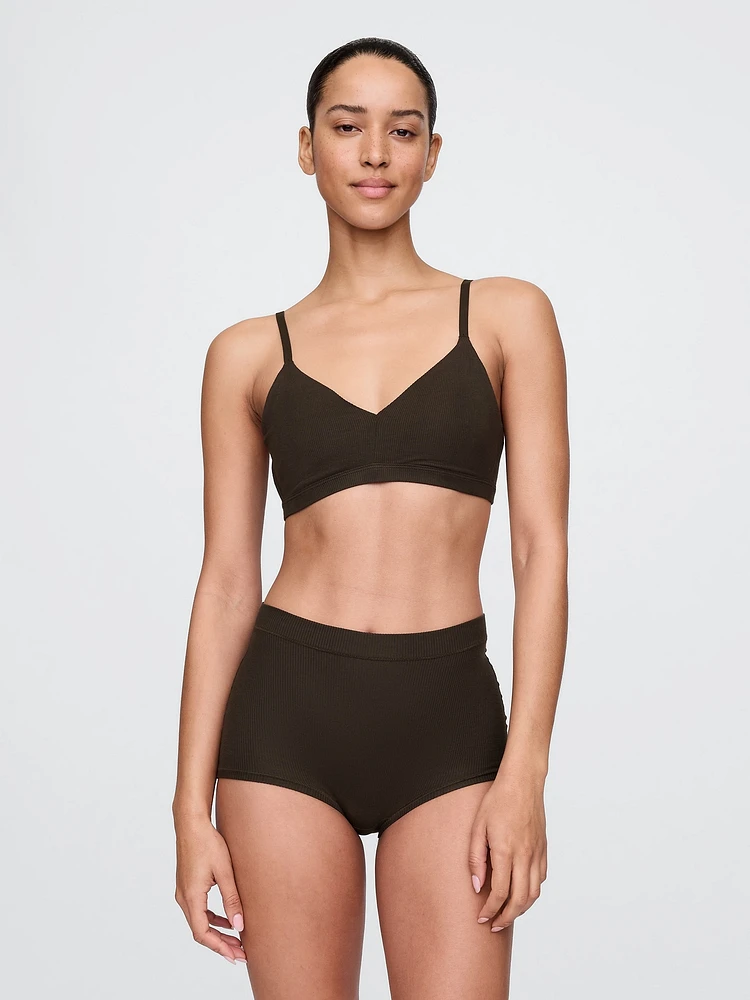 Modal Rib Triangle Bralette