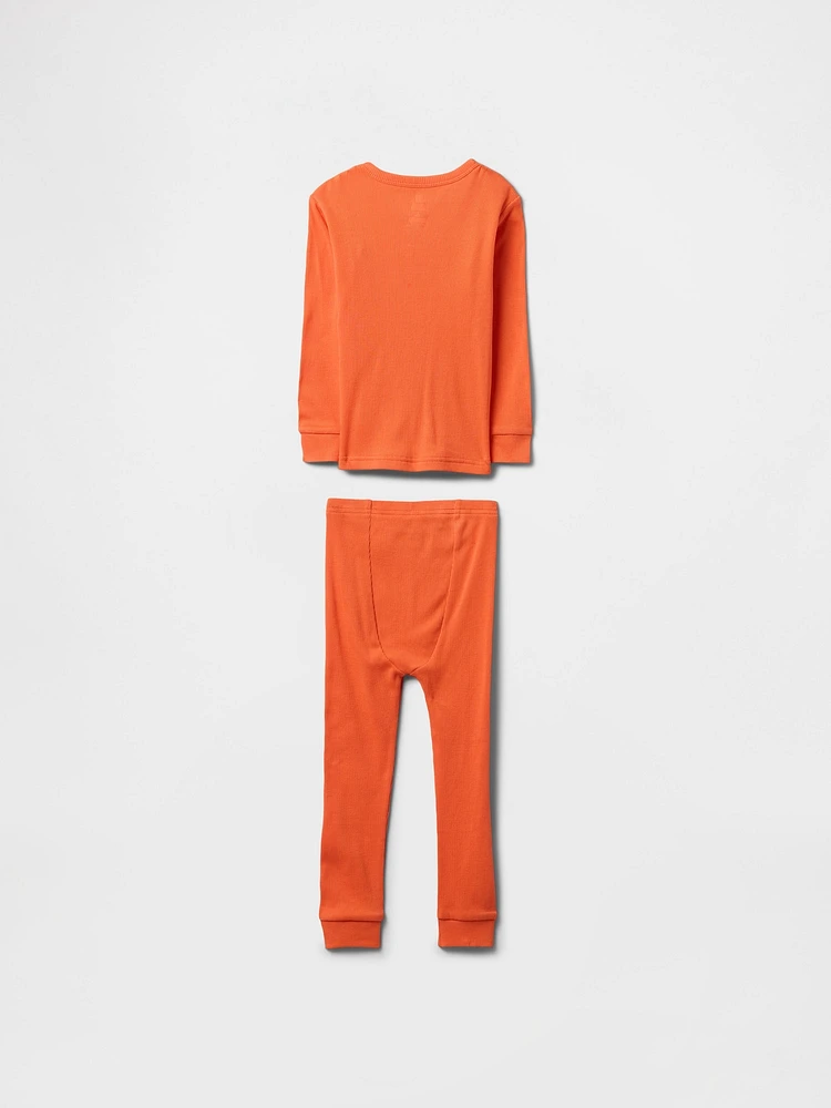 Pyjama en coton biologique côtelé pour Bébé et Tout-petit