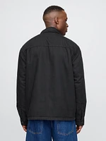 Sherpa-Lined Shirt Jacket