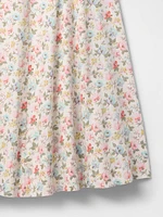 Linen-Blend Cap-Sleeve Maxi Dress