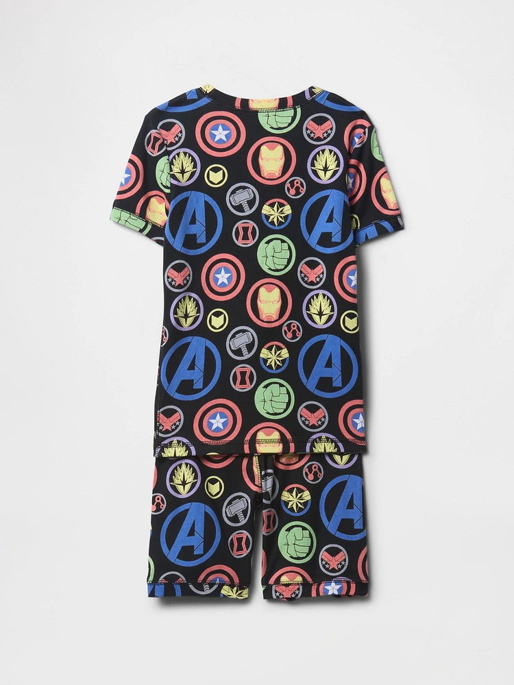Kids Organic Brushed Cotton Marvel PJ Set