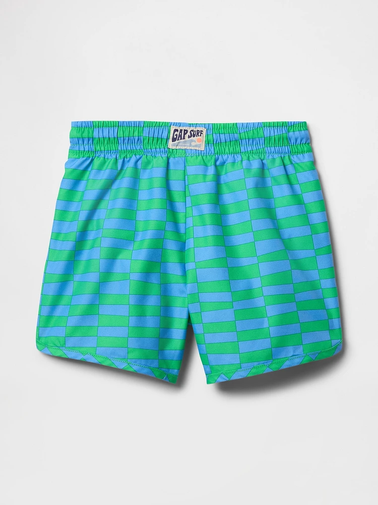 Baby & Toddler Recycled Dolphin Hem Swim Trunks
