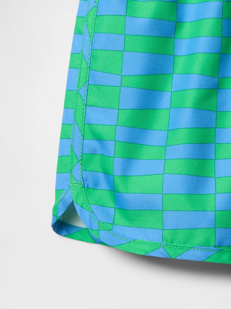 Baby & Toddler Recycled Dolphin Hem Swim Trunks