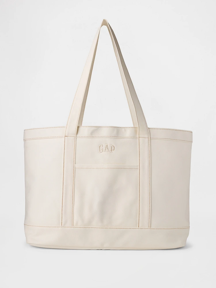 Denim Logo Tote Bag