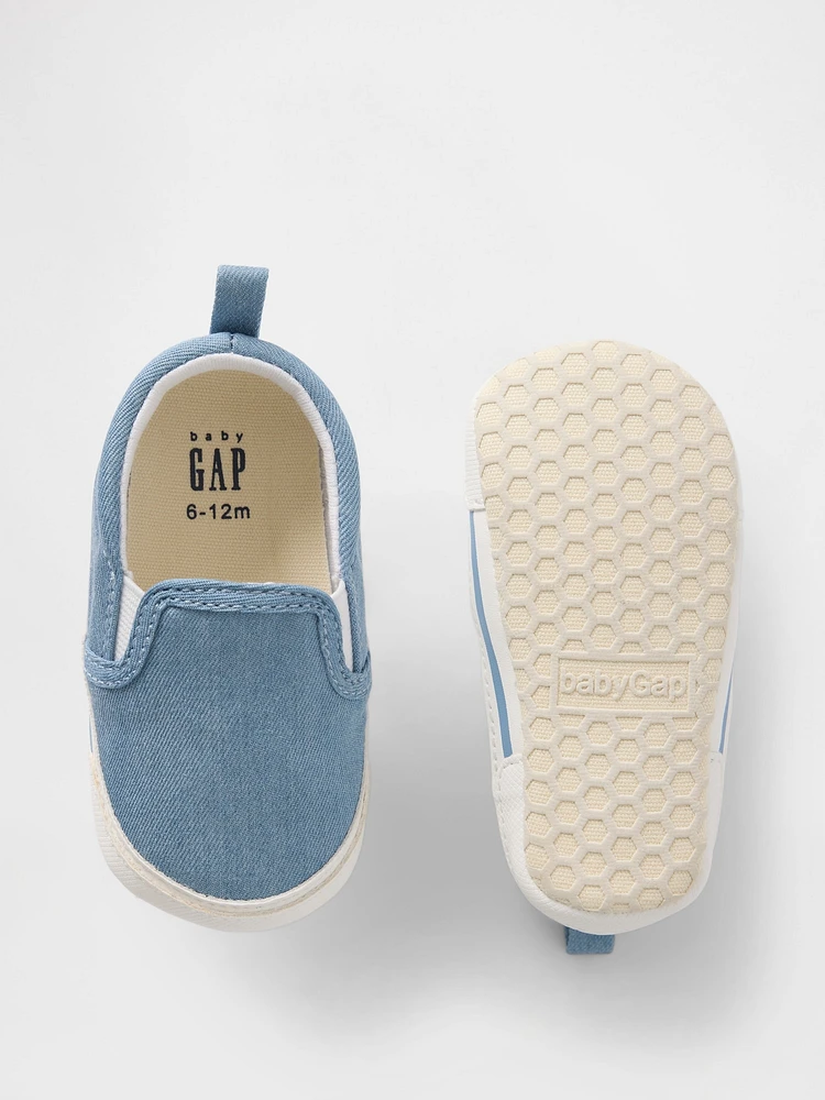 Baby Denim Slip-On Shoes