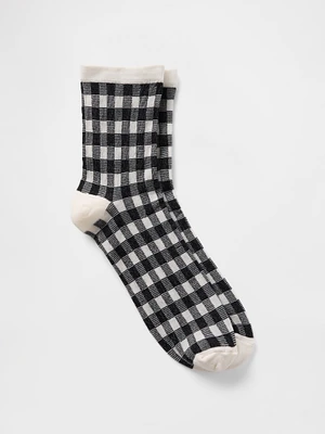 Sheer Half Crew Socks