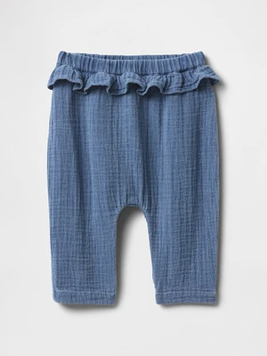 Baby Crinkle Gauze Ruffle Pants