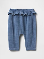 Baby Crinkle Gauze Ruffle Pants