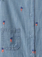 Baby Peter Rabbit™ Chambray Shorty One-Piece