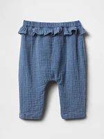 Baby Crinkle Gauze Ruffle Pants