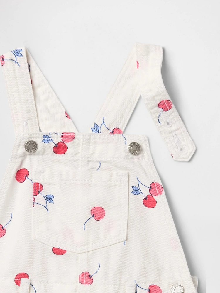 Baby & Toddler Denim Cherry Shortalls