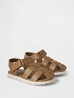 Toddler Vegan Leather Fisherman Sandals